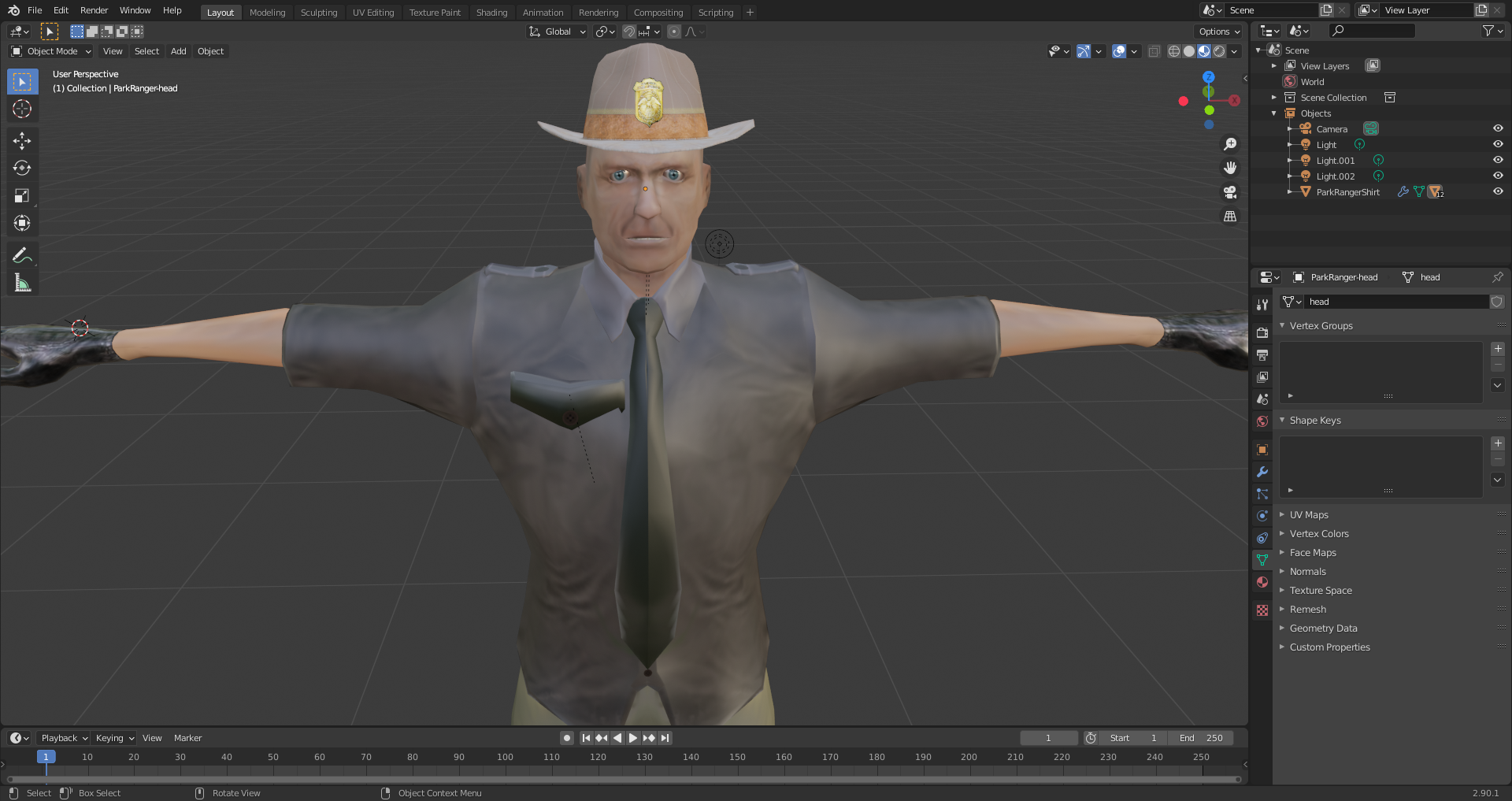 PARK RANGER (MID-POLY)  preview image 4